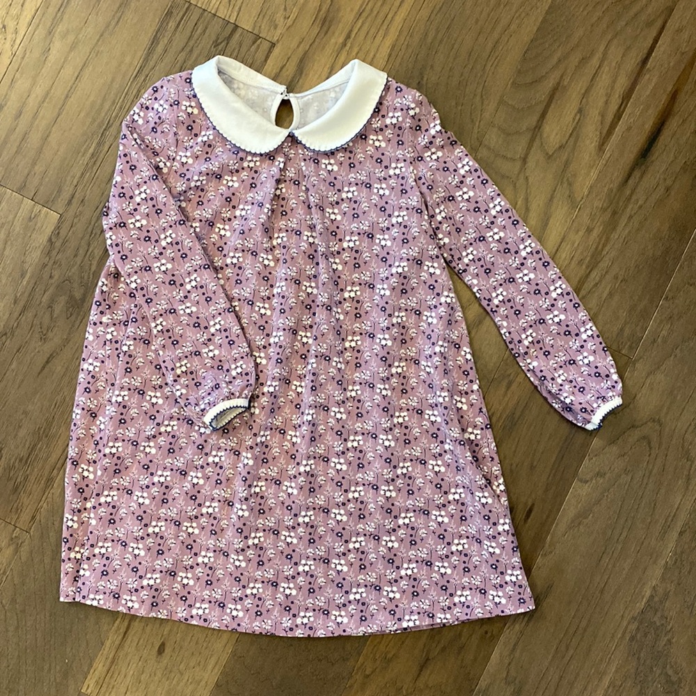 Purple Floral Collared Dress by Serendipity